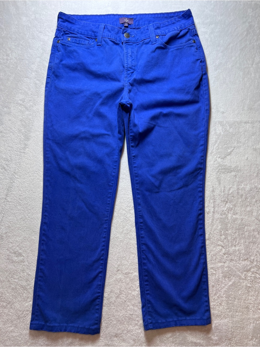 NYDJ Women’s Straight Leg Blue Jeans Size 8 Lift Tuck Technology Made In USA